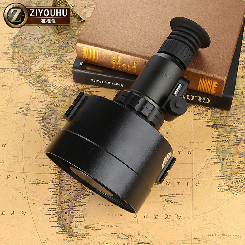 新款 准三代单筒8倍物镜后调焦微光夜视仪 户外巡逻眼镜一件代发