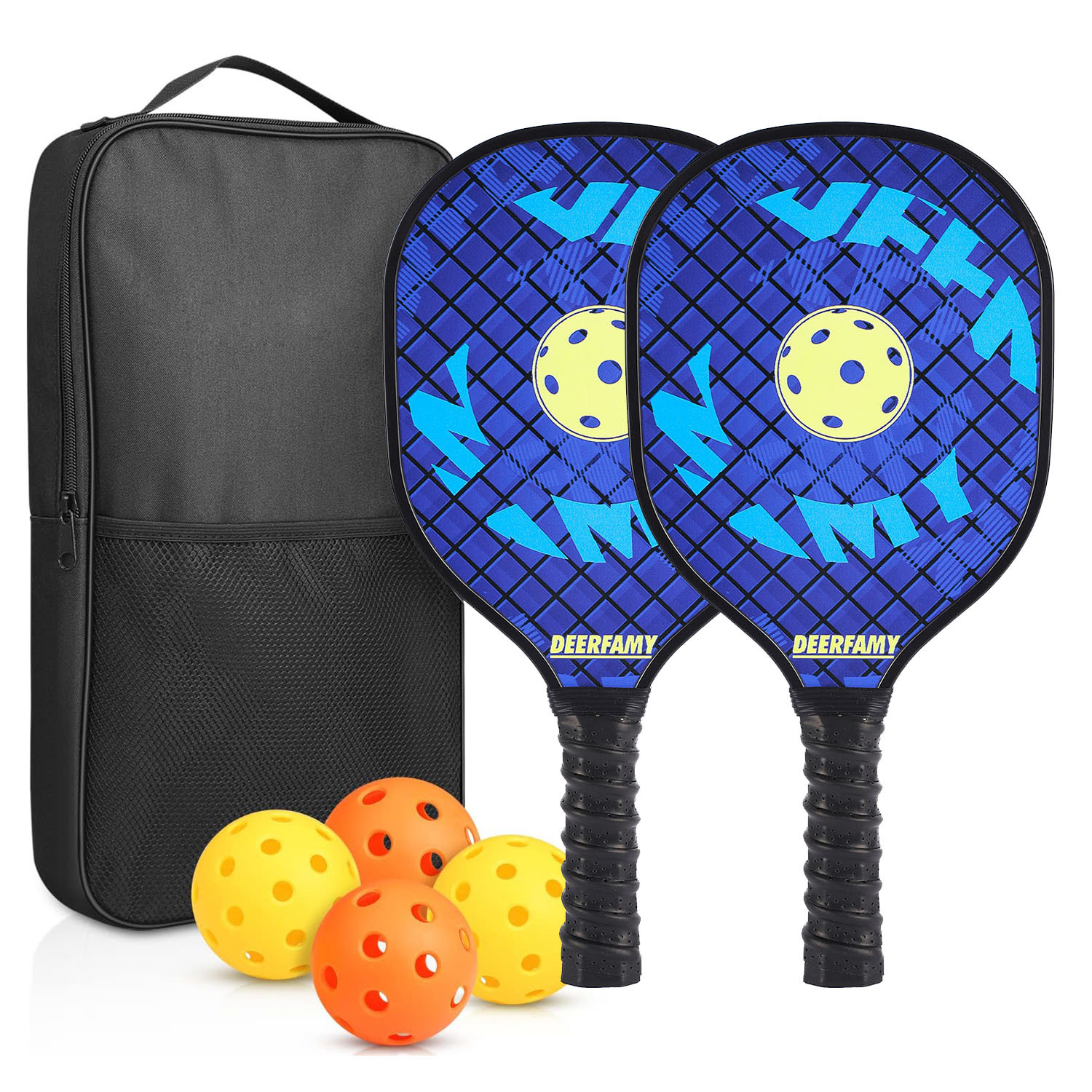 Poplar Wood Uv Printed Pickleball Racket Set Children's Beach Racket Storage Bag Packaging Cross-Border Factory