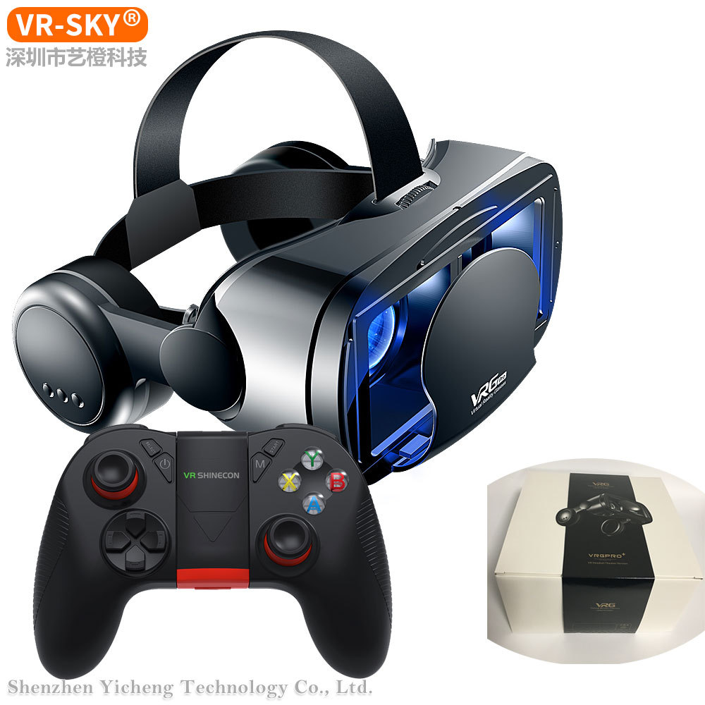 Selección transfronteriza VRGPro VR gafas luz azul protección ocular nuevo auricular grande teléfono móvil casco de realidad virtual 3D VR