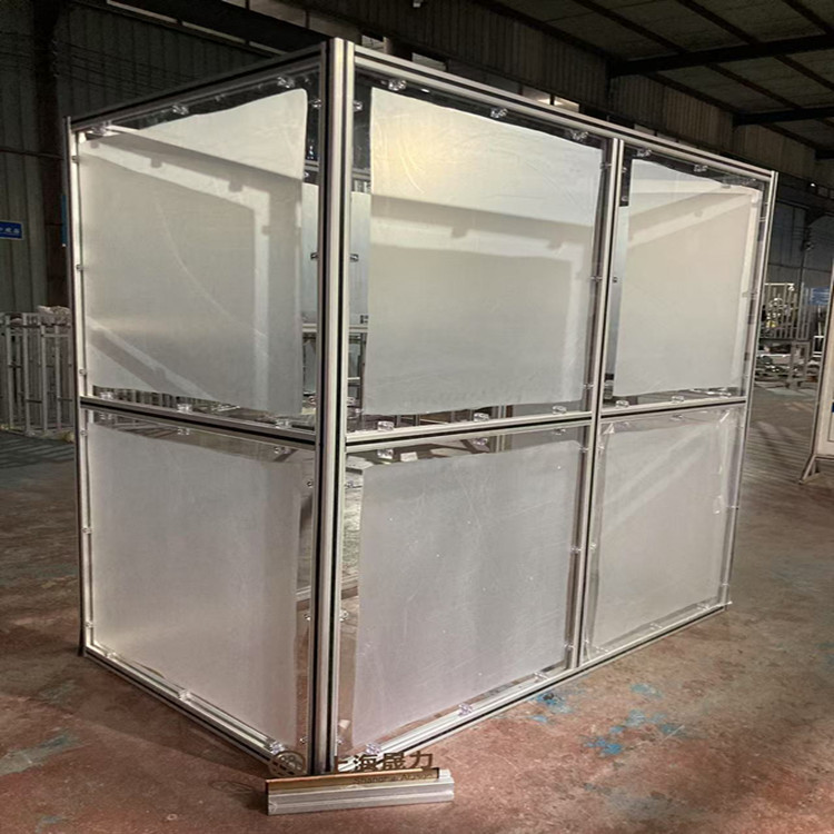 铝型材防护罩 设备框架 透明亚克力钣金机罩 4040欧标