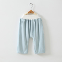 Baby diaper pants high-waisted tummy protection pants children's waterproof pants breathable washable bamboo fiber kindergarten anti-bedwetting long pants