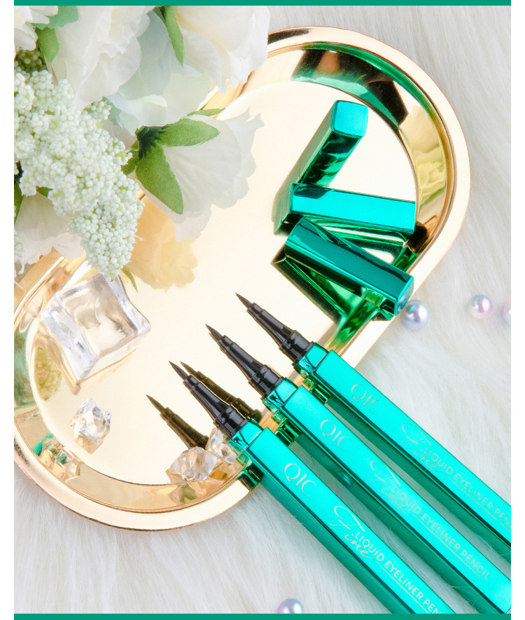 Beauty waterproof and non-smudging eyeliner pen for beginners, smooth and slender eyeliner liquid pen, cosmetics wholesale factory direct sales undefined