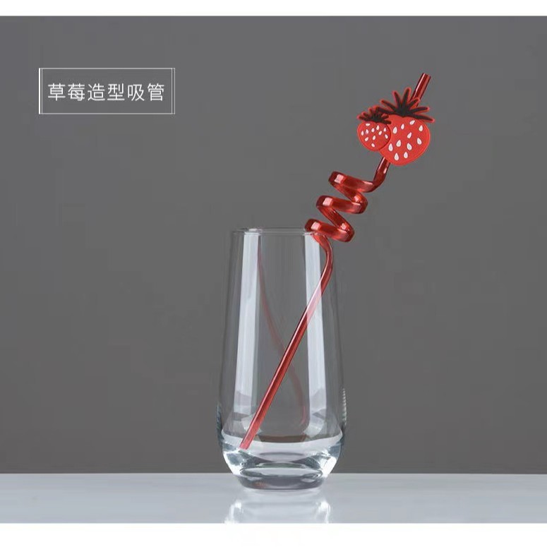 Pajitas creativas para niños de moda, pajitas en forma de fruta, pajitas lavables y reutilizables, pajitas térmicas transfronterizas