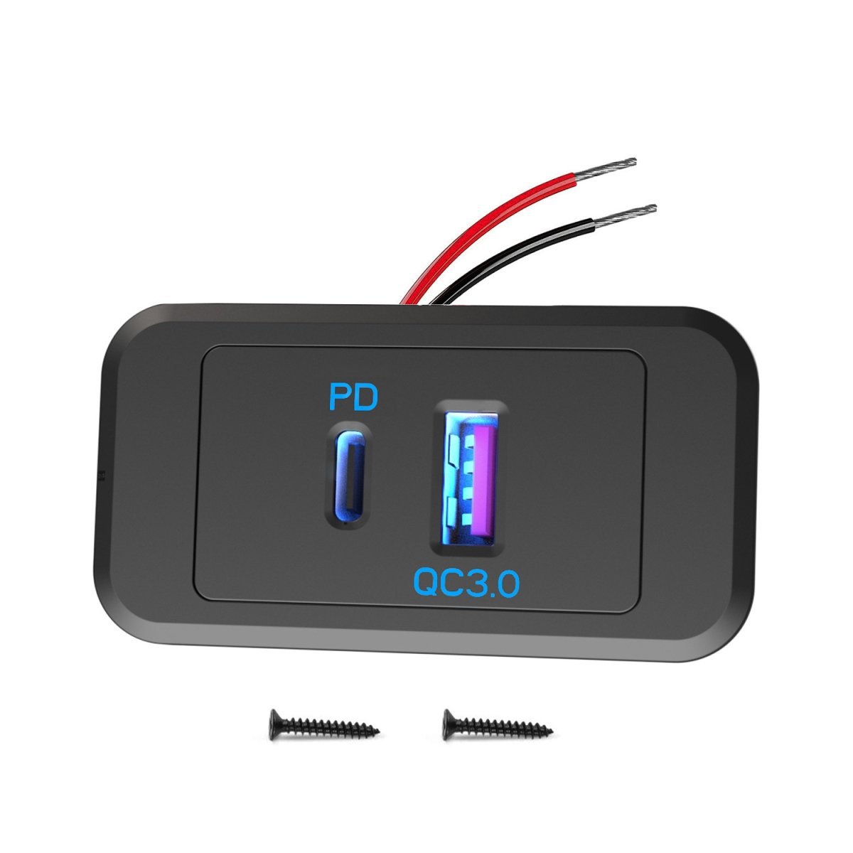 Cross-Border New Car Universal Charger Modified Multi-Function Mobile Phone Charging Qc3.0+Pd3.0 Car Charging