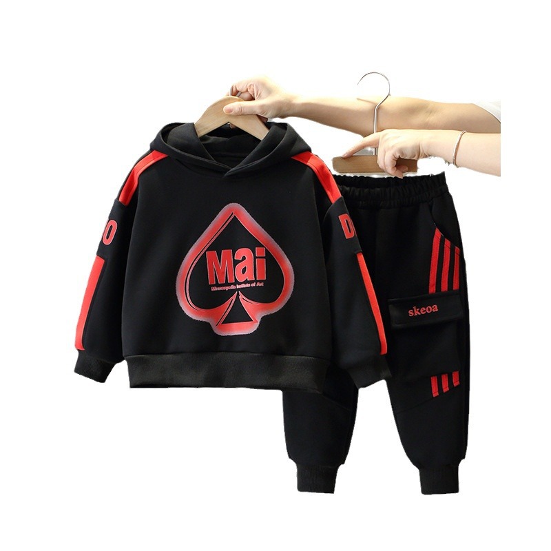 5912 traje de suéter para niños 2024 nueva primavera y otoño ropa de moda occidental para niños ropa de otoño para bebés