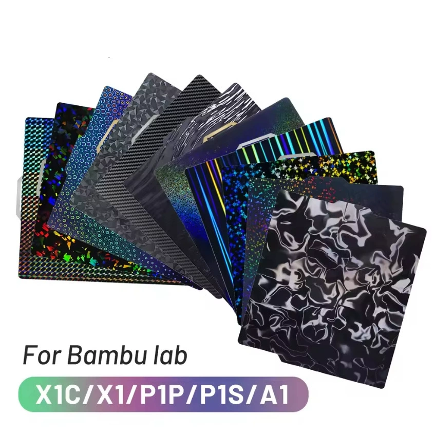 Аксессуары для 3D-печати: Двусторонняя пленка Tuozhu A1X1P1 из пружинной стали PEI для термостатической платформы, 257x257 мм, с магнитным основанием