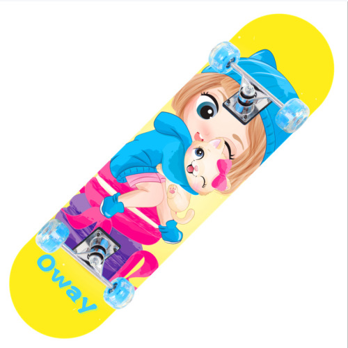 Direct Manufacturer Supply Children's Four-Wheel Skateboard for Boys and Girls 1705/2406/2808/3108 Beginner Skateboard