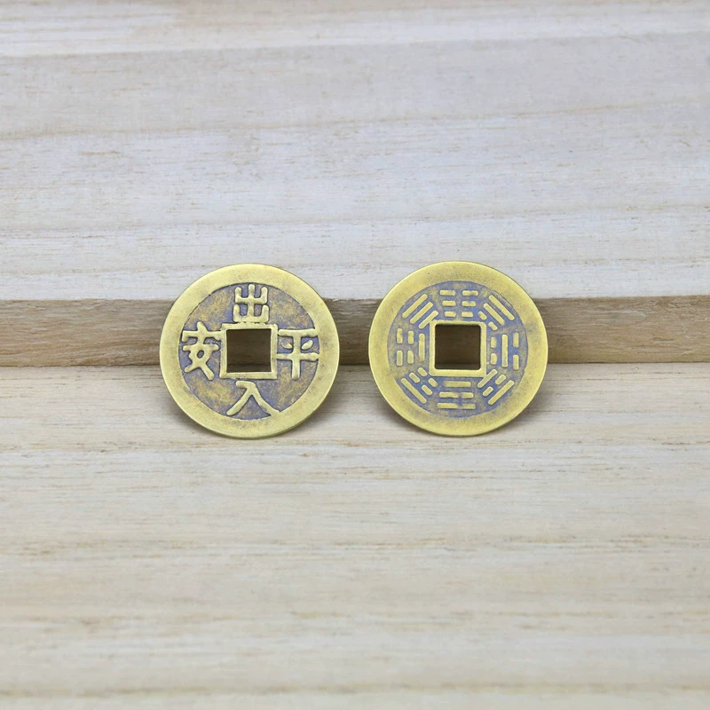 Copper antique bronze brass accessories, 2.3cm, 2.8cm
