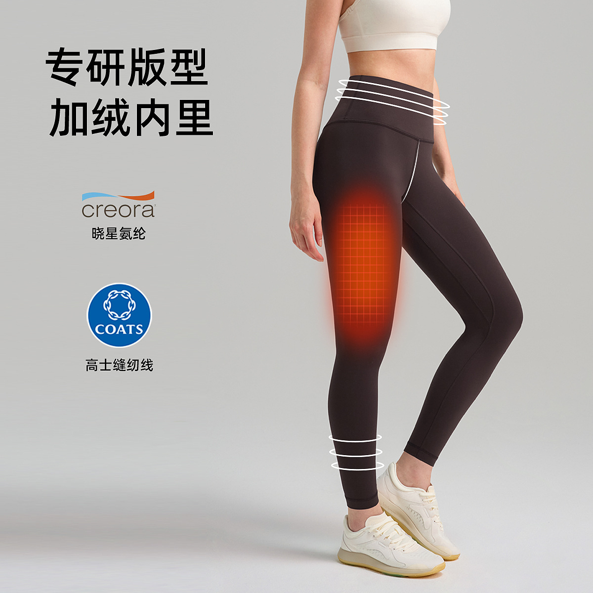 Pantalones gruesas y delgadas para mujeres de otoño y invierno mel mel mel melonía de caderas ropa de fitness pantalones elásticos de cintura alta desnudos pantalones deportivos