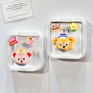 Bathroom Switch Splash-Proof Box Adhesive Type 2025 New Cute Cartoon Bathroom Socket Waterproof Box Protective Cover