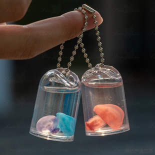 Red Moon Jellyfish Specimen Pendant Marine Life Papua Ornament Student Children's Portable Real Jellyfish Specimen Toy