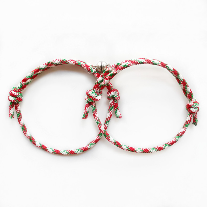Bracelets magnétiques de noël pour couples et amis_voghion.com
