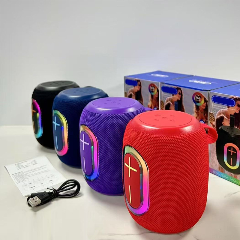 新款蓝牙音箱高颜值氛围灯户外便携小型迷你家用高音质低音炮音响|undefined