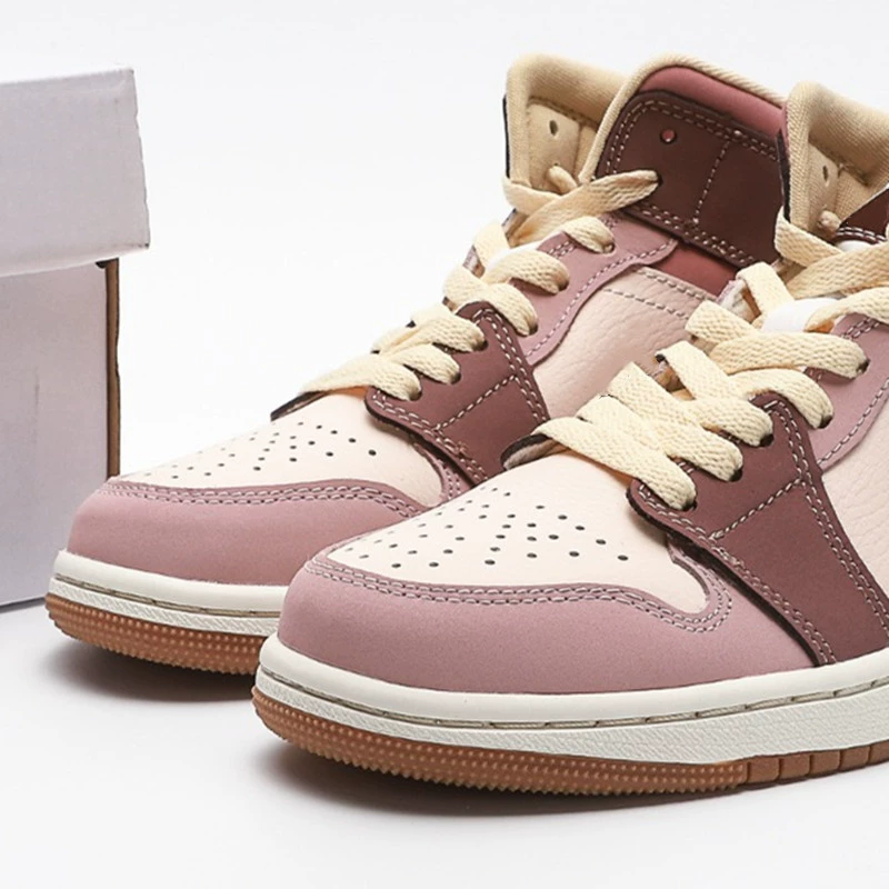 Air Jordan 1, кожаные кроссовки высокого топа для пальцев, дойная кожа