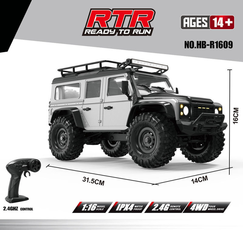 煌博新品R1601~R1609 烈马/牧马人 1:16全比例模型攀爬车RC遥控车|undefined