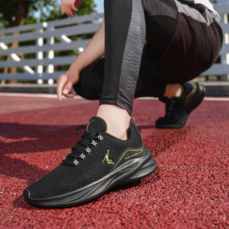 Brand Off-Code Discount Clearance Lightweight Breathable Mesh Running Shoes Jordan Soft Sole Shock-Absorbing Casual Black Sports Shoes