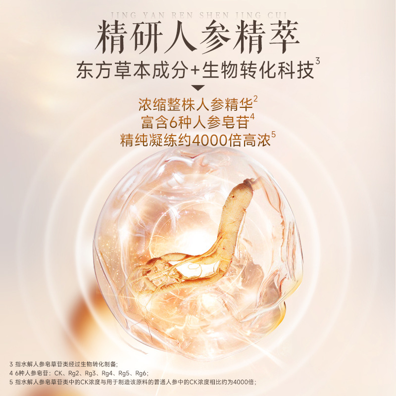 片方の子供の女王の高麗人参クリームはしわに抵抗してしっかりしています。