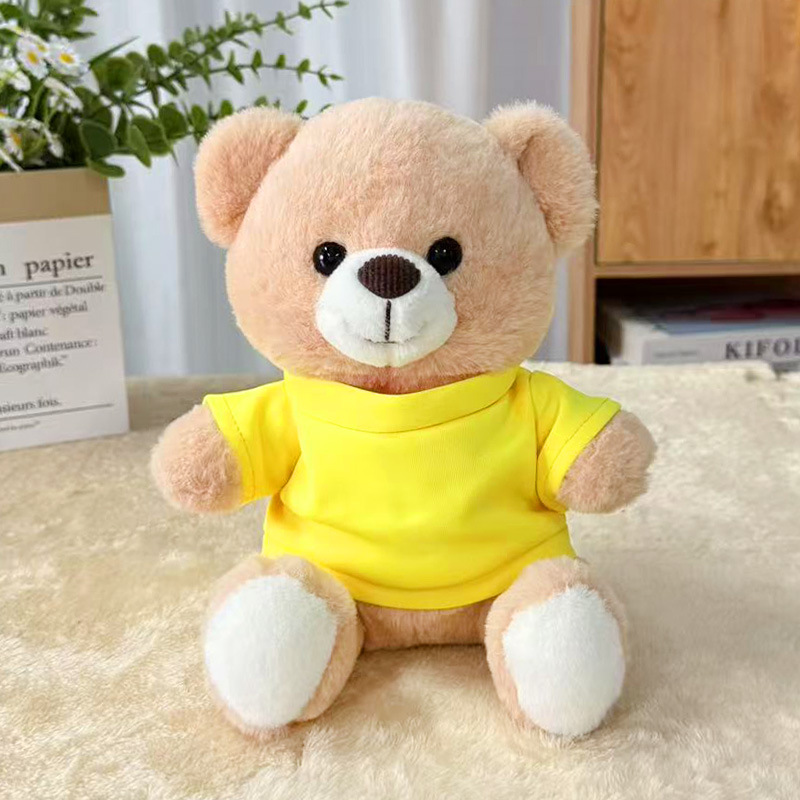 Suéter transfronterizo Teddy Bear muñecas muñecas juguetes de peluche actividad de publicidad LOGO impresión regalos de graduación escolar
