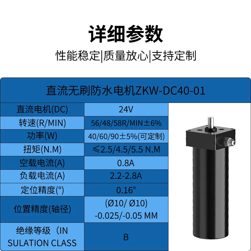 Waterproof explosion-proof brushless engine, 120W, custom-made