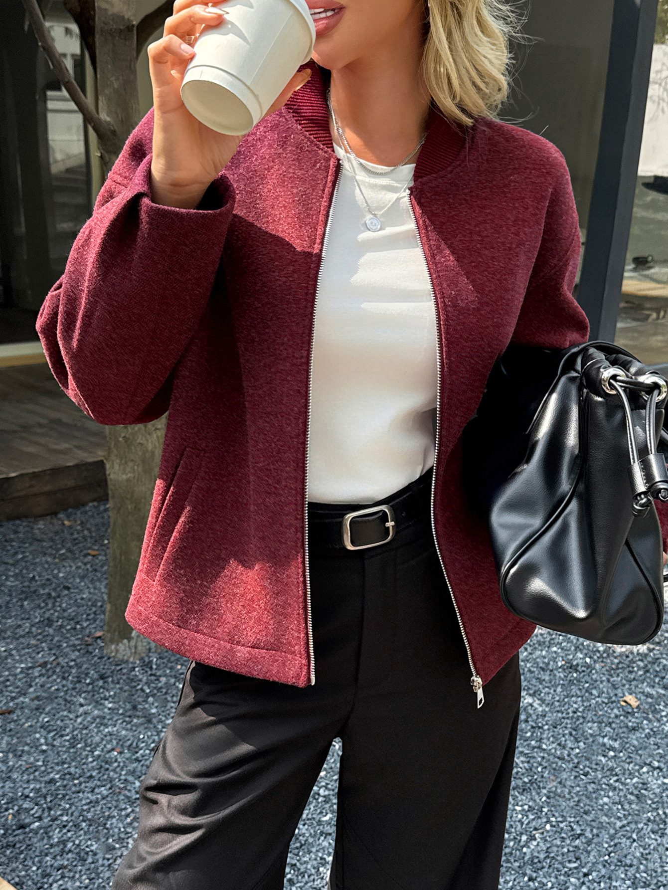 Diyun transfronterizo Europa y Estados Unidos ocio chaqueta de manga larga chaqueta ropa de mujer otoño y invierno 2025 estación independiente de comercio exterior de Amazon image 9