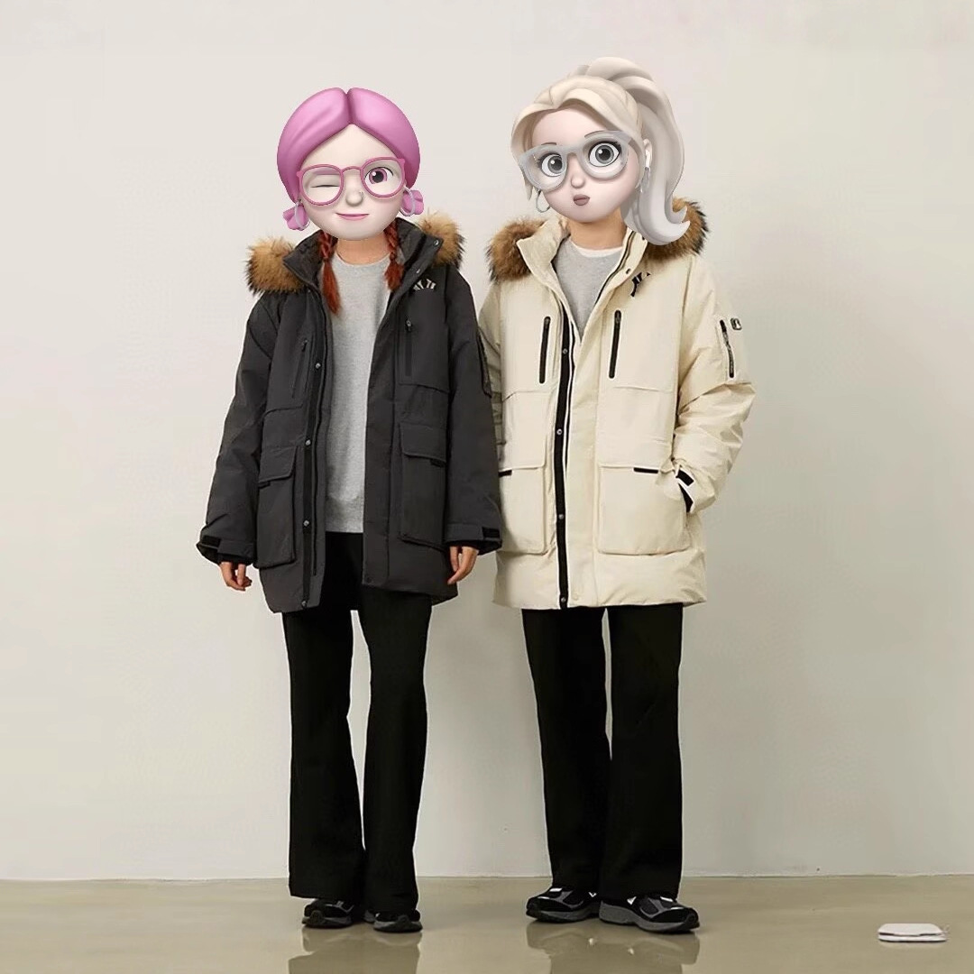 25年冬潮牌M.B2代中长款羽绒服加厚连帽毛领户外防寒男女同款