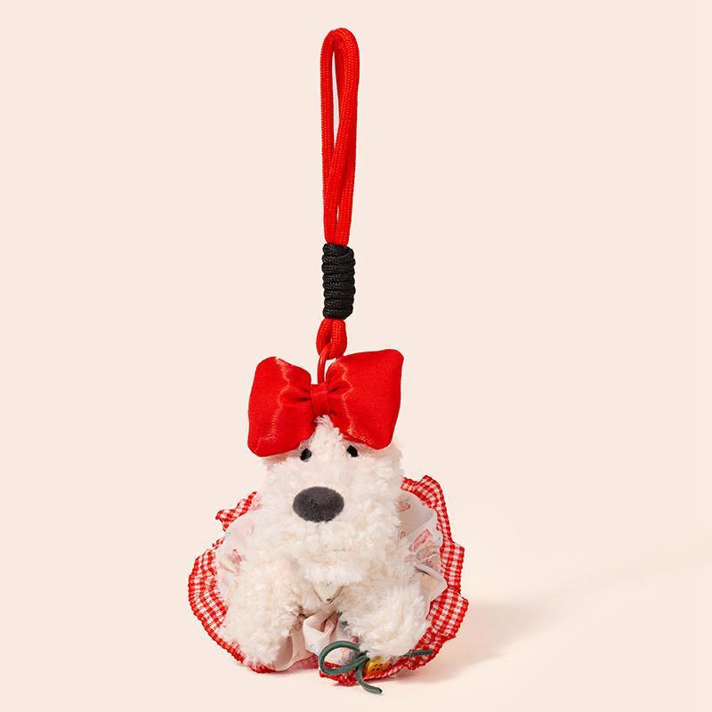 ウエストハイランド子犬ペンダントぬいぐるみキーホルダー女の子ヘッドバンドぬいぐるみギフト屋台卸売|undefined