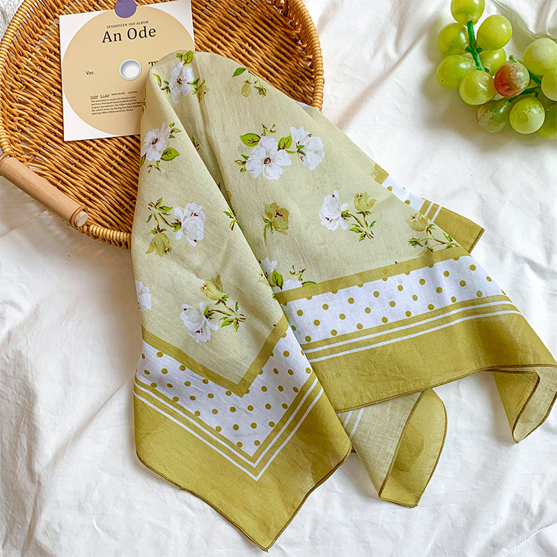 70*70 algodón suave y lino agradable para la piel transpirable 100% algodón protector del cuello bufanda cuadrada pañuelo todo fósforo nuevo bufanda bufanda de seda mujer