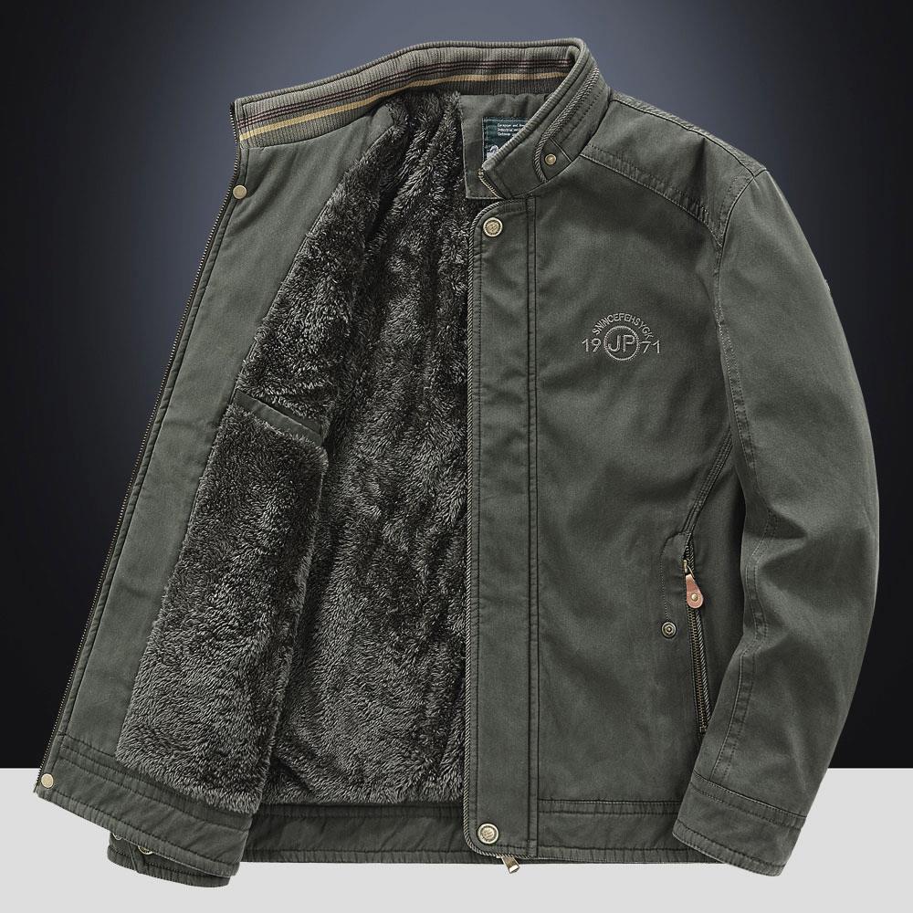 Especial transfronterizo para el otoño y el invierno Abrigo acolchado de algodón para hombres nuevos más el abrigo de tamaño engrosado abrigo de algodón acolchado de invierno para hombres forrado de lana de moda