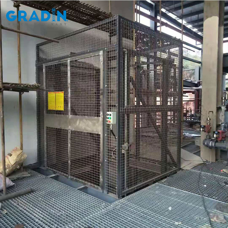 厂家电动液压升降货梯 厂房仓库货梯升降机 导轨式链条液压货梯