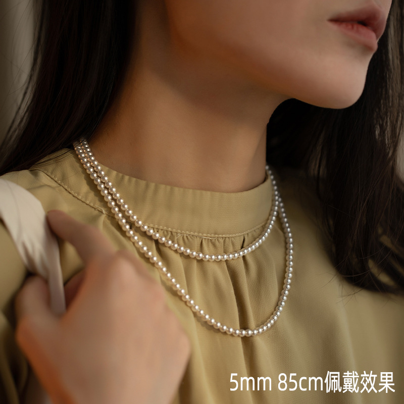 SKU-01-4mm珍珠白_磁吸扣(85cm)