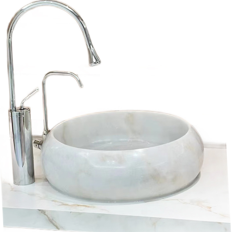 lavabo redondo de mármol natural lavabo de piedra lavabo balcón lavabo lava