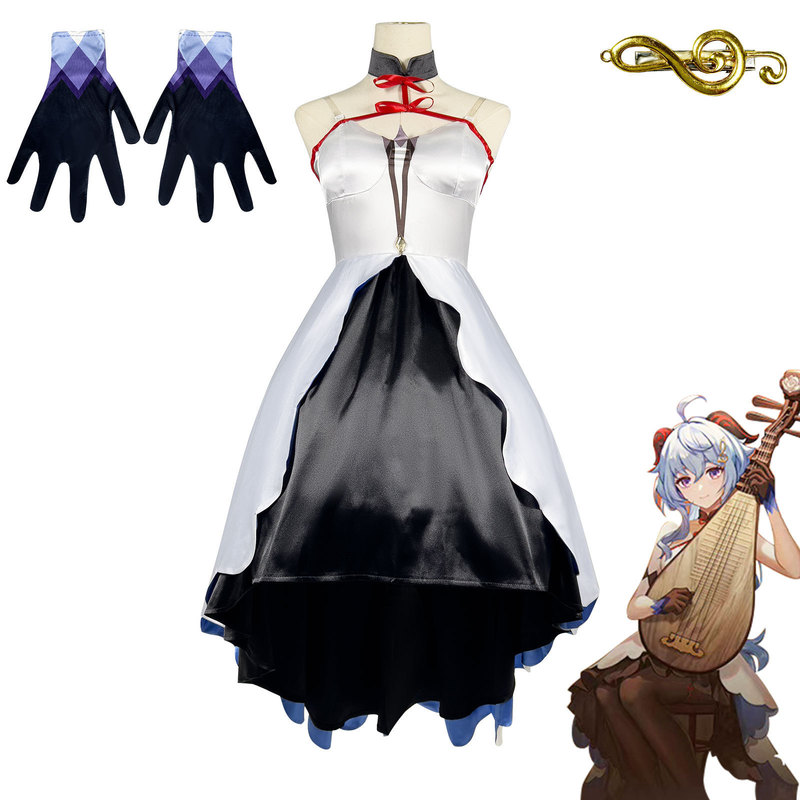 Genshin Impact Cosplay Costume Genshin Symphony Concert Ganyu Cosplay Outfit Game Cosplay Costume Cosplay Outfit