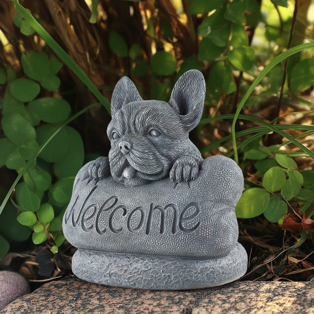  New Products Outdoor Garden Puppy WeIcome Welcome Slogan Directives Signs Decoration Courtyard Lawn Decoration