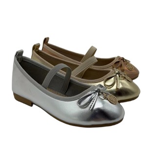 Cross-Border Export 2023 Spring & Fall Princess Kidsren's Flats Shoes with Bows Cute Flats Little Girls Girls Flats Shoes