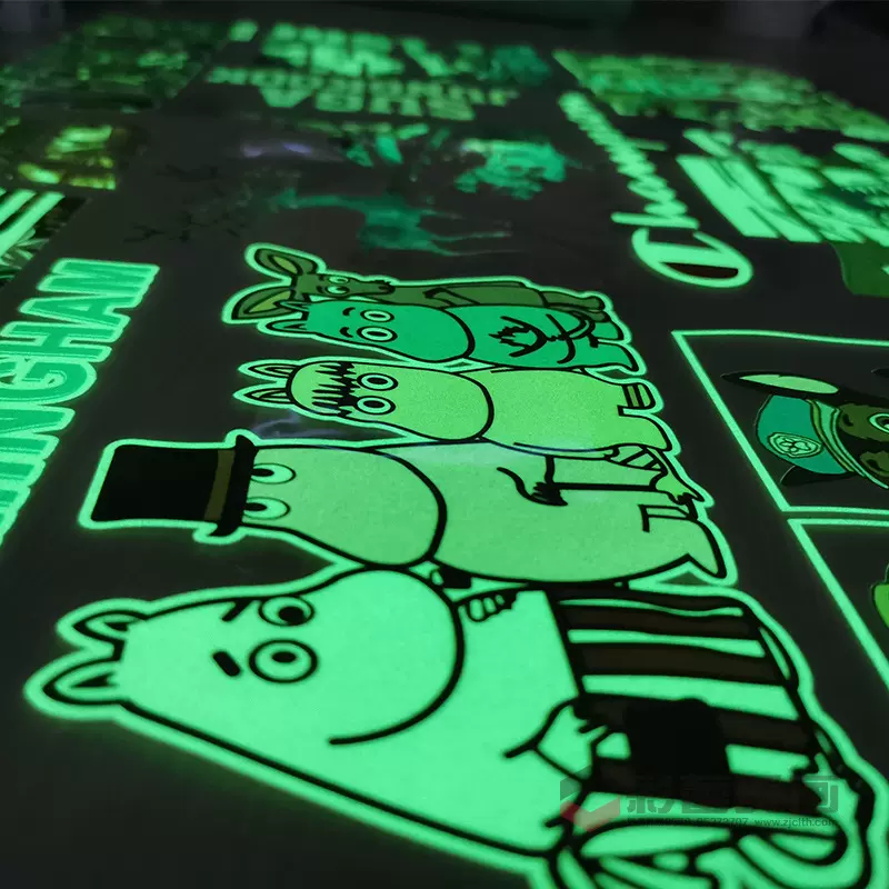 夜光烫画 热转印夜光烫画图案汽车脚垫夜光烫画贴印花烫画定 制