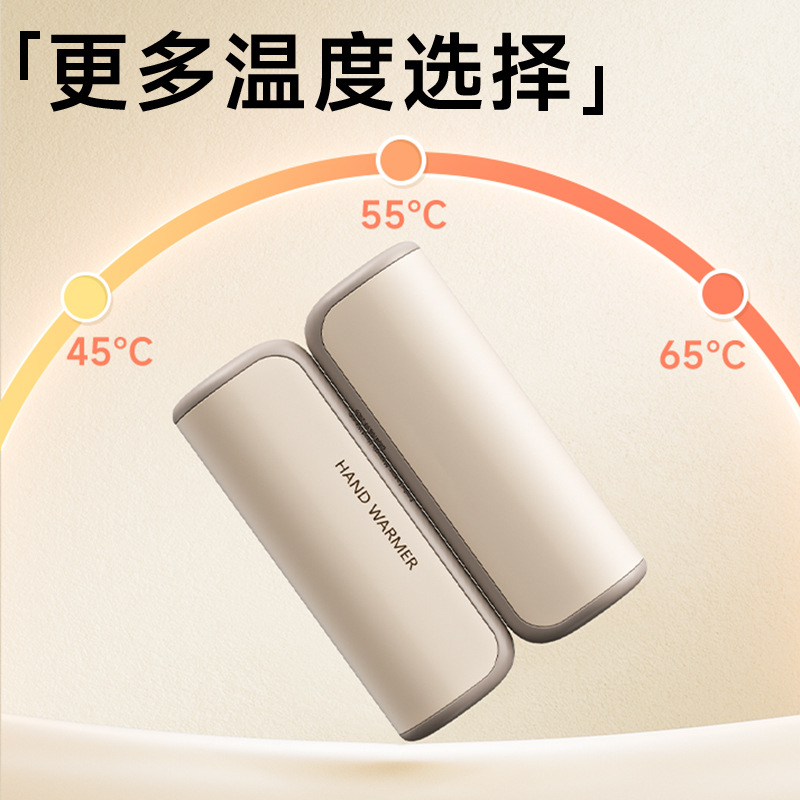 2025新款跨境创意USB充电磁吸手握分体式二合一迷你便携式暖手宝