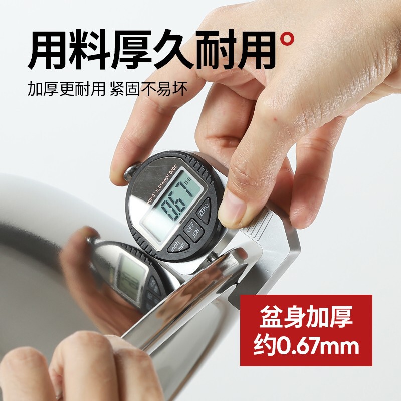 【送料無料】304ステンレス洗面器 特大80大洗面器 業務用バケツ洗面器 増厚深め 浴室洗濯洗面器|undefined