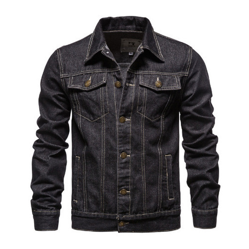 Men's denim jacket, spring summer autumn winter casual, Japanese style, trendy and youthful, workwear denim outerwear