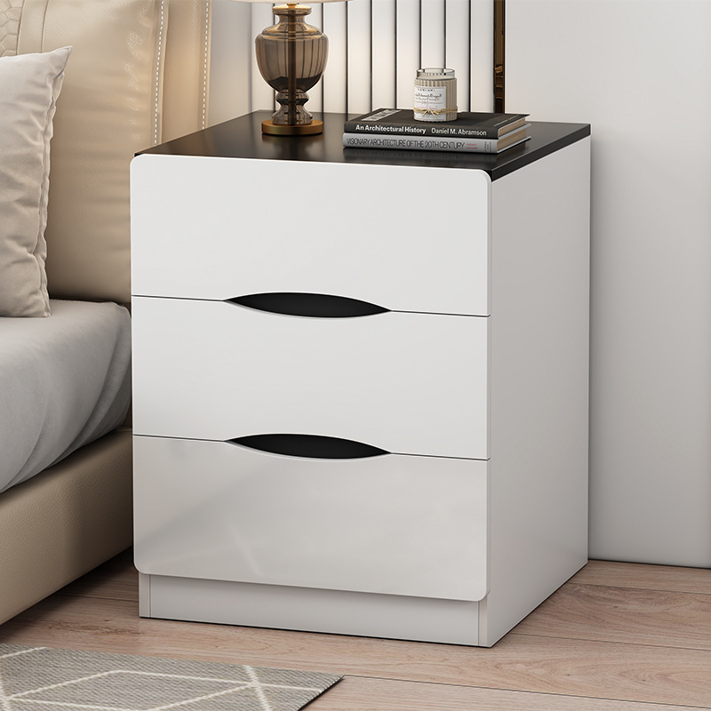 Mesita de noche Luz de lujo simple dormitorio moderno gabinete de almacenamiento de cabecera pequeño estante de almacenamiento simple mesita de noche gabinete pequeño