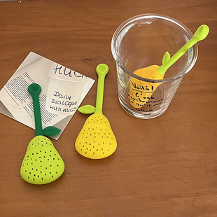 Creative Design of Duck Pear Tea Filter, Cute Food-Grade Silicone Tea Leaf Strainer, Tea Infuser for Office Use
