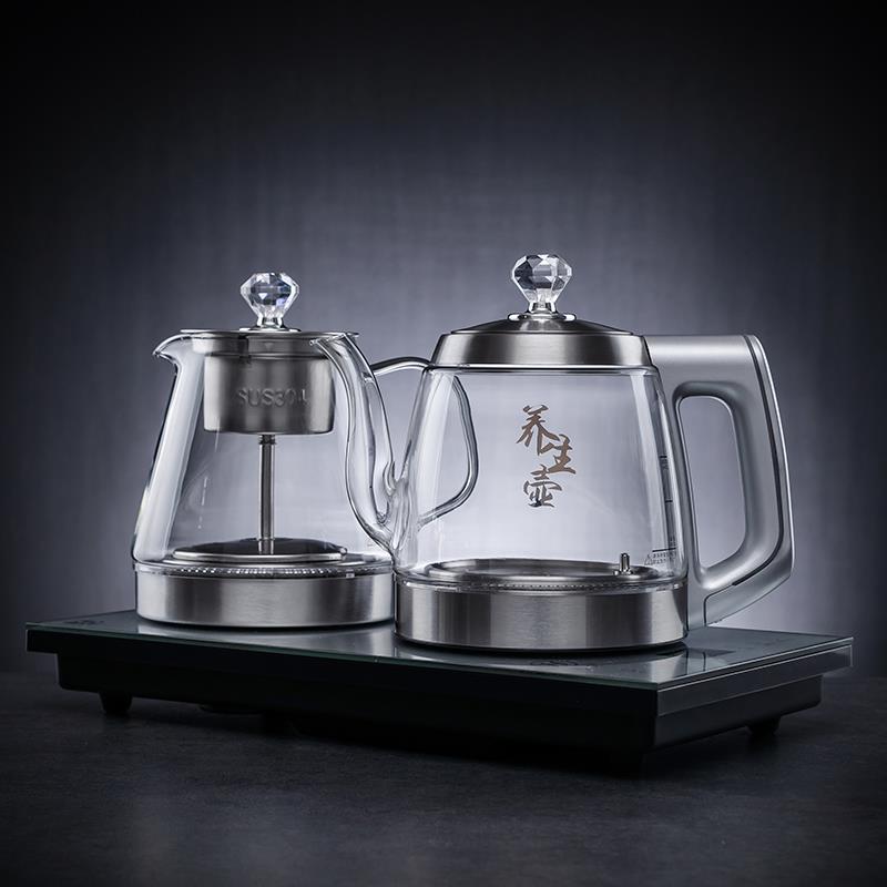 Alimentación de agua automática Hervidor eléctrico té dedicado mesa de té aislamiento integrado mesa de té incrustado fabricante de té hogar