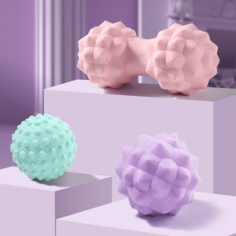 Bump Fascia Ball Plantar Massage Ball Back Muscle Relaxation Peanut Ball Fitness Ball Shoulder and Neck Massage Yoga Ball