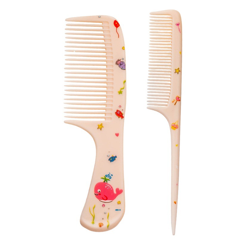 872 de dibujos animados animal bebé niños peine niña de un año de edad 2 años de edad peine de peluquería diente fino cola puntiaguda 2 peine traje