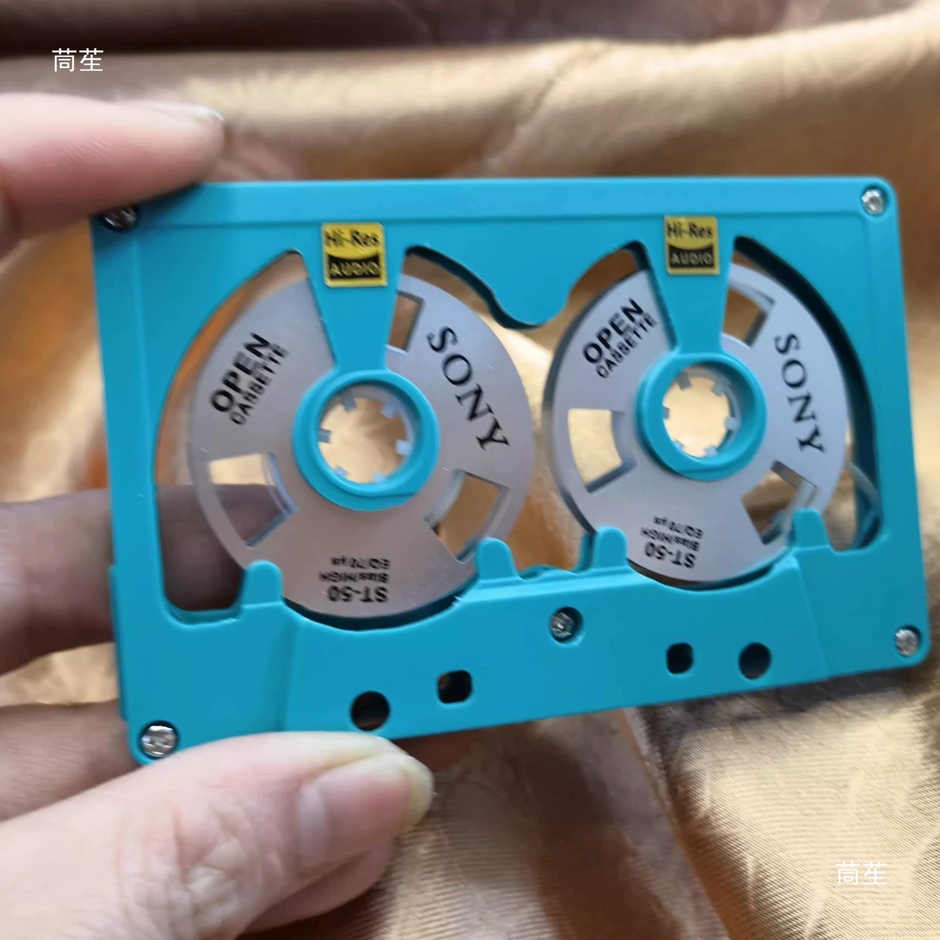 Маленькая открытая кассета с вырезанным металлическим диском, 50 минут, пустая кассета для магнитофона, тип одна кассета