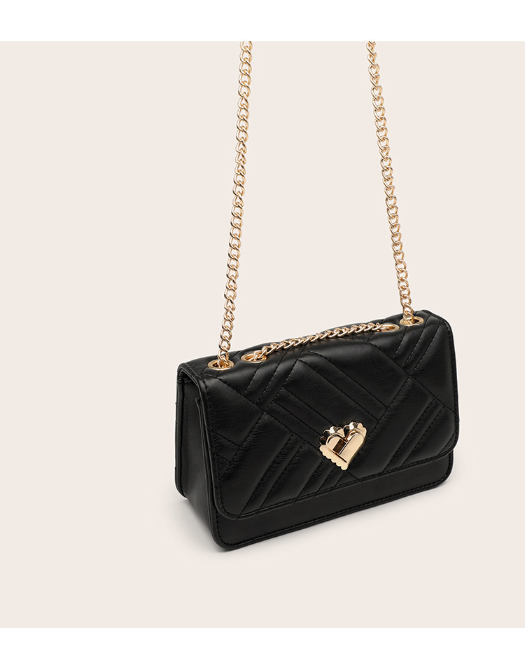Borsa a tracolla donna versatile con ricamo e catena alla moda_voghion.com
