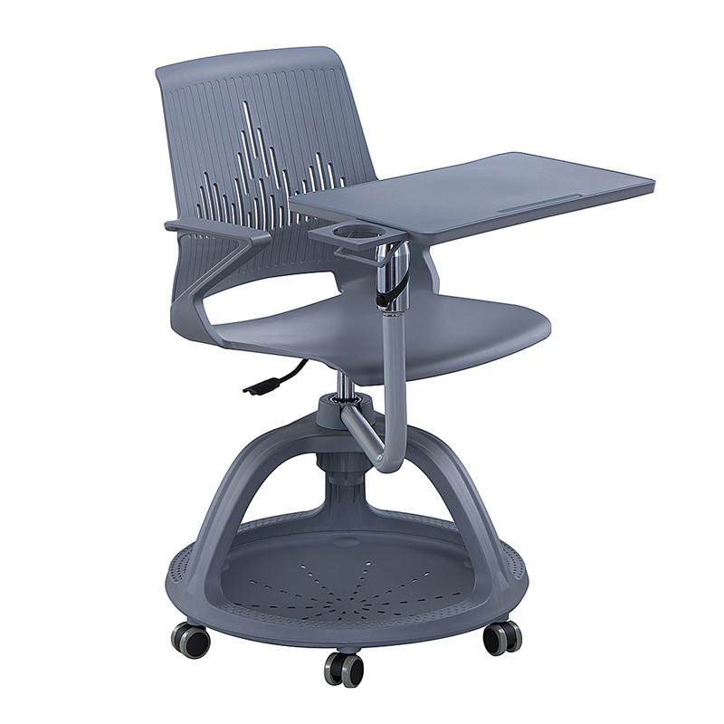 Ready-Made Training Chair Can Be Rotated and Enlarged Writing Board with Table Board Conference Student Desks and Chairs Conference Chair Multi-Function