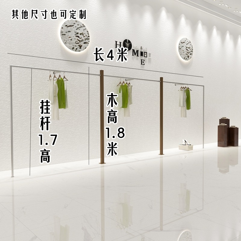 C 단단한 사각형 나무 기둥 4 미터 길이