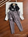 White-stitched Black