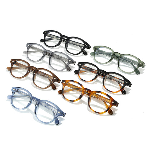 New 25 Pieces Retro Round Frame Non-prescription Sunglasses for Men and Women, TR90 Frame, Unique Blue Light Protection, High-end and Fashionable