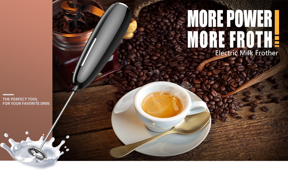 Manufacturer direct electric milk frother mini portable coffee milk frother egg beater cross-border Amazon